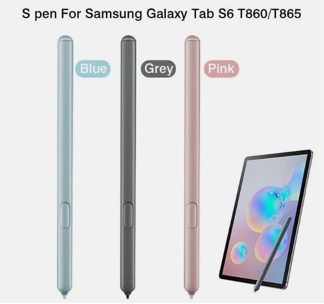 Galaxy Tab S6 Stylus Pen(WithBluetooth) Replacement for Samsung Galaxy Tab S6 SM-T860 All Versions Stylus Touch S Pen +Tips/Nibs (Blue)