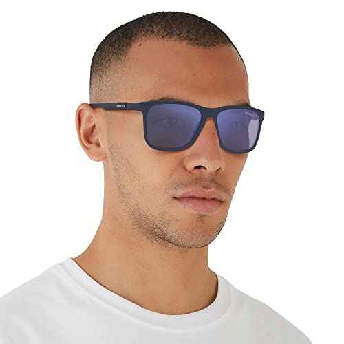 ARNETTE Unisex Sunglasses Matte Black Frame, Dark Green Lenses, 56MM