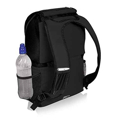 PICNIC TIME NCAA Michigan Wolverines Zuma Backpack Cooler - Soft Cooler Backpack - Lunch Cooler, (Black)