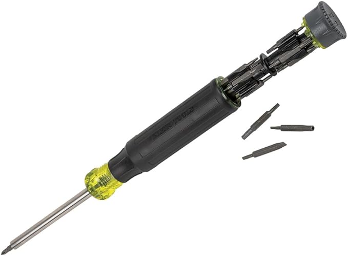 Klein Tools 32328 Precision Screwdriver, 27-in-1 Multi-Bit Screwdriver, Bits for Apple Product Repair, Rare-Earth Magnet, Electronic Repair