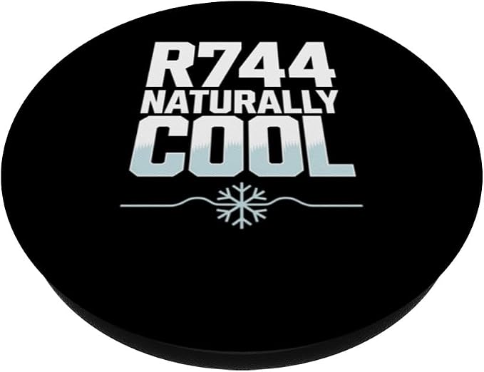 R744 Naturally Cool CO2 Refrigeration Technician PopSockets Adhesive PopGrip