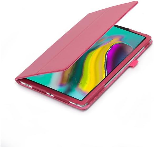 Generic Slim Folding Folio Stand Case for Samsung Galaxy Tab A 8.0 Inch 2019 (SM-T290/SM-T295) Lightweight Magnetic Closure PU Leather Flip Shockproof Auto Wake/Sleep Smart Cover Black