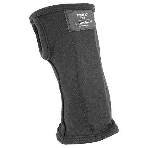 IMAK Brownmed RSI SmartGlove - Glove for Arthritis, Tendonitis & Carpal Tunnel - Compression Glove - Working & Gaming Wrist Support Brace with Splint - Medium
