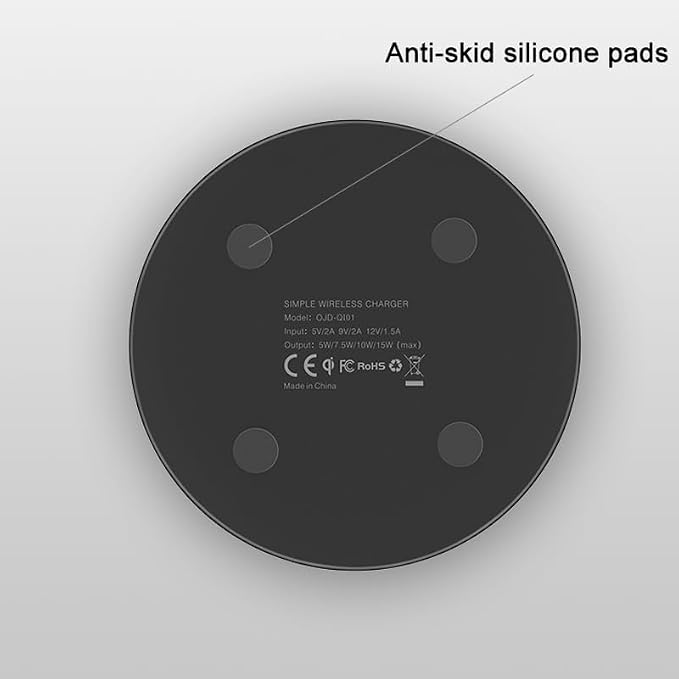 8W External Type-C Wireless Charging Receiver for Samsung Galaxy A54 A34 A24 A14 5G Phone with Charger PAD
