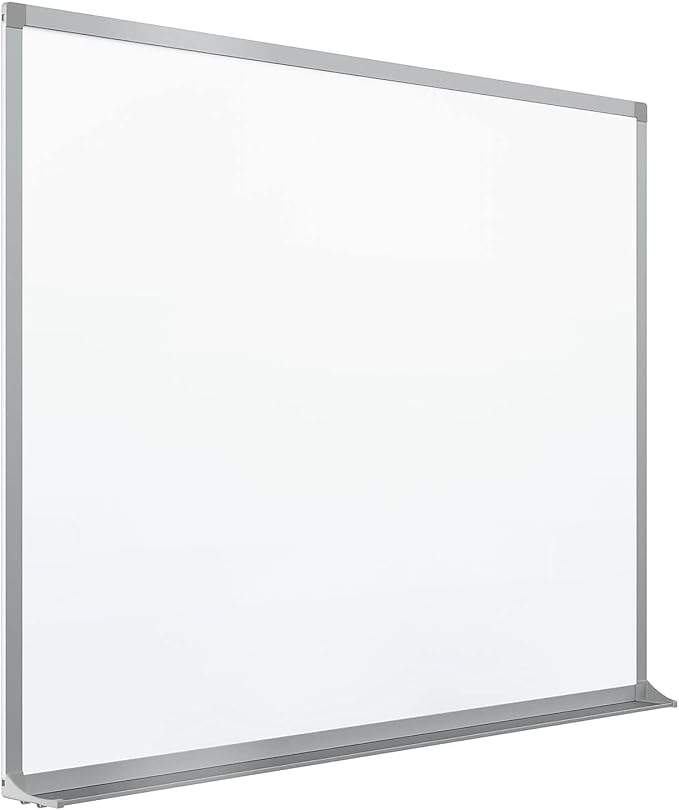 Quartet Magnetic Dry Erase White Board, 8' x 4' Whiteboard, Porcelain Surface Will Not Stain or Ghost, Silver Aluminum Frame (PPA408)