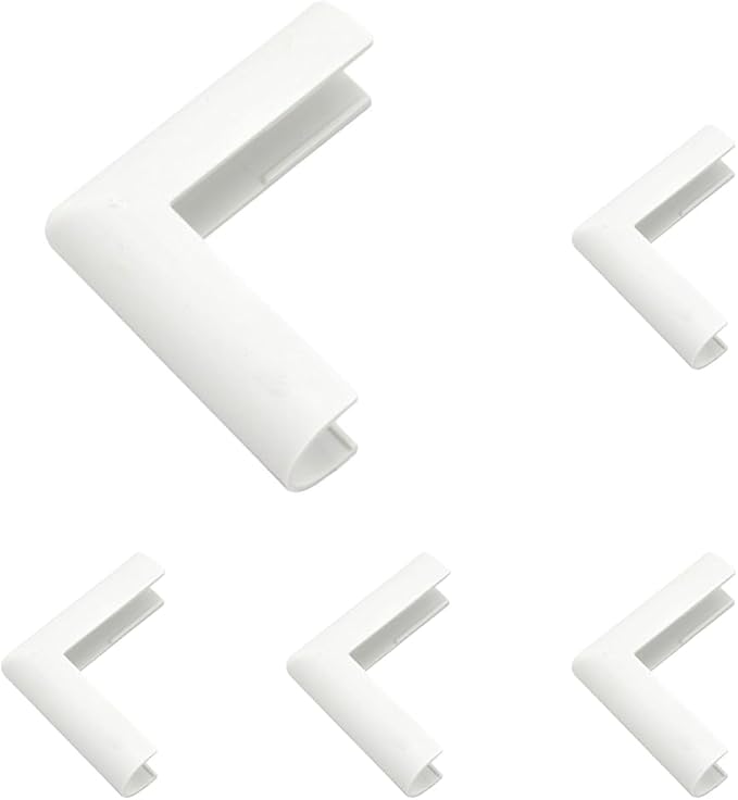 Legrand - Wiremold Wiremold C18 CordMate Outside Elbow Channel, No Size, White (Pack of 5)