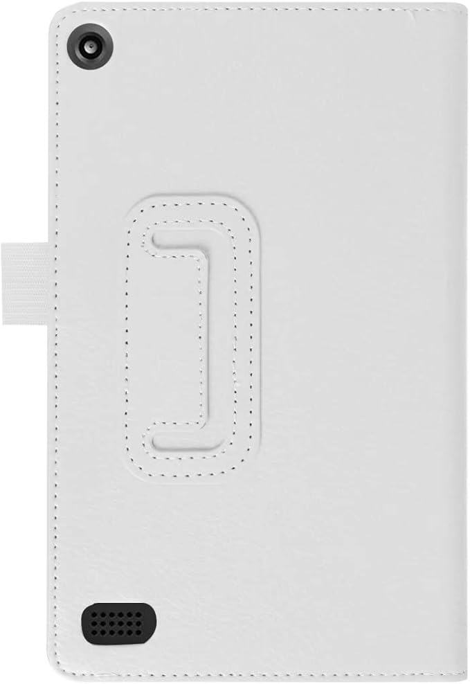 Tablet Cover for Amazon Kindle Fire 7 5th Generation(Model:SV98LN2015 Release)Ultra Slim Folio Stand Lightweight Leather Case for Kindle Fire HD7 5th Gen 7 (Li-Brown)