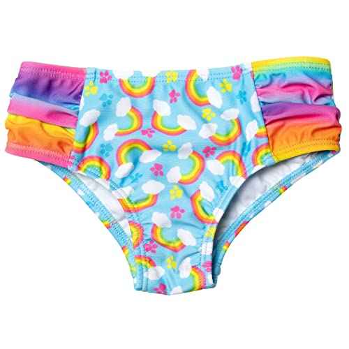 Paw Patrol Marshall Rubble Chase 5 Piece Swimsuit Set: One-Piece Swimsuit Swim Rash Guard Tankini Top Bottom Skort