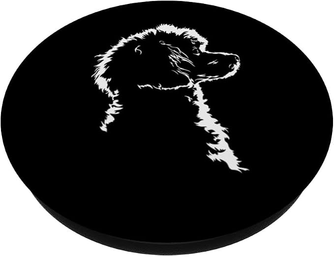 Proud Poodle portrait dog mom Standard Poodle dog PopSockets Adhesive PopGrip