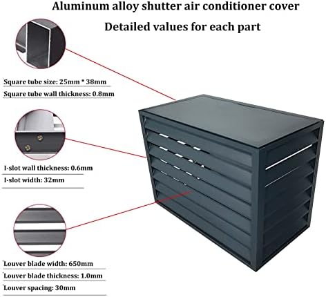 Aluminum Air Conditioner Cover, Privacy Fence Screen, Outdoor Condenser