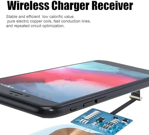 Eujgoov 10W Fast Qi Wireless Charging Receiver Ultra Thin Type C Adapter Chip for Android Cell Phones USB C Wireless Charger Receiver