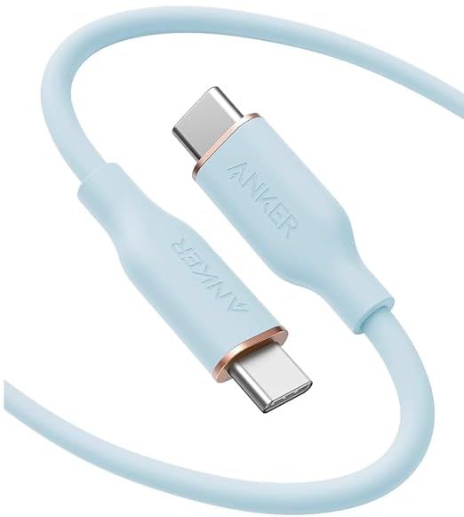 Anker USB C Cable 240W Type C Fast Charging (2-Pack 6 ft Black + White) | USB 2.0 for iPhone 17 / 16 / 15 Series MacBook Pro 2020 and More