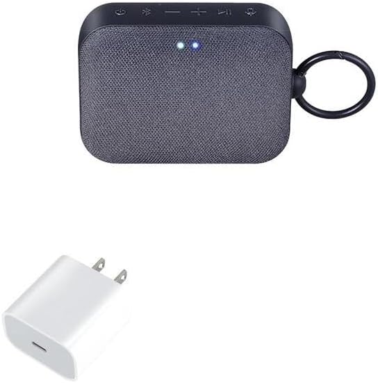 BoxWave Charger Compatible with LG XBOOM Go P2 - PD GAN miniCube (30W) 30W Tiny PD GAN Type-C Wall Charger - Winter White