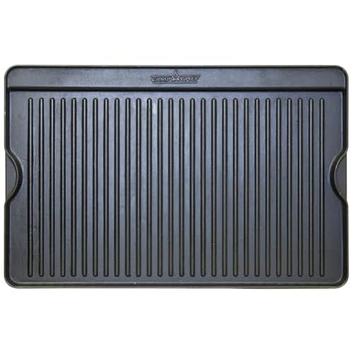 Camp Chef Reversible Pre-seasoned Cast Iron Griddle, Cooking Surface 16" x 24"