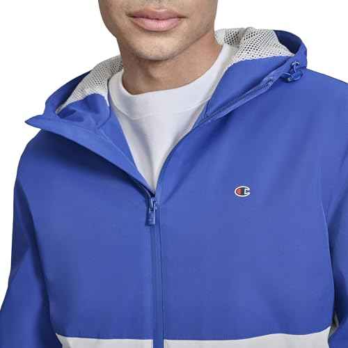 Champion mens Performance Windbreaker Rain Jacket With Hood