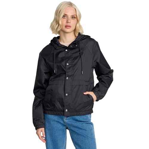 Volcom Womens Stonewind Windbreaker Jacket ? Lightweight Hooded Zip-up with Mesh Lining