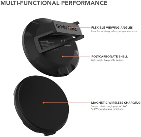 Rokform iPhone 16 Rugged + Magnetic Charging Stand