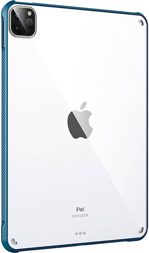 SaharaCase Hard Shell Case for Apple iPad Pro 11 (3rd Generation 2021 &amp 4th Generation 2022) [Shockproof Bumper] Rugged Protection Antislip Cover (Clear Black)