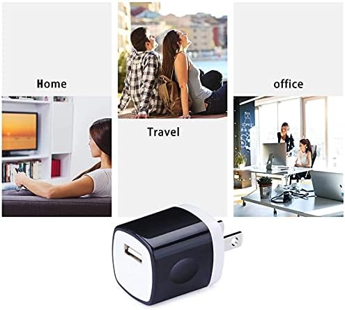 Wall Adapter 10 PackUorMe 1A 5V Single Port Charger Power USB Plug Charging Cube Block Box Compatible iPhone 14 13 12 SE 11 Galaxy S23 Ultra S22 S21 FE S10e S9 A13 A03s A71 A51 Note20 Google 8A 7A