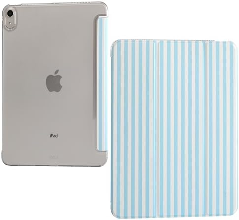 for iPad Air 11-inch M4 2026 M3 2025 M2 2024 iPad Air 5th 2022 / 4th Gen 2020 10.9-inch Slim Foldable Stand Hard PC Translucent Back Shell Smart Cover - [Auto Wake/Sleep]-Black Polka dots