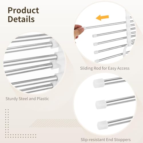 Multi Functional Folding Pants Rack, Five in One Storage Rack, White, Space Saving Design, Large Capacity (4, White)