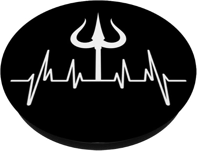 Shiva Heartbeat Hindu Hinduism India Ganesha Religion Vishnu PopSockets Swappable PopGrip