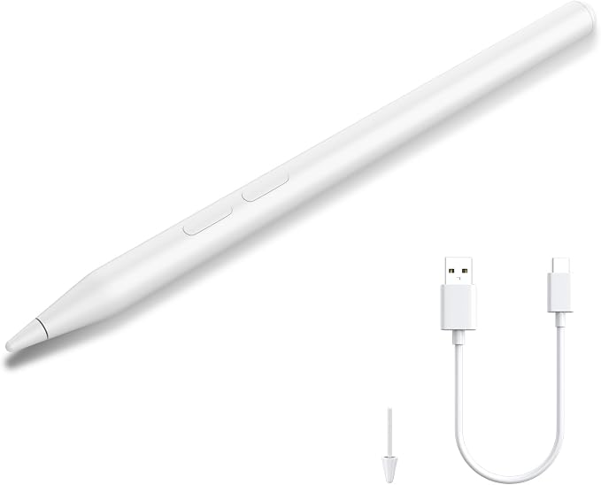 Stylus Pen for HP Omnibook X Flip Rechargeable MPP 2.0 with 4096 Pressure | Digital Stylus Pen for HP Envy/Pavilion/Spectre x360 – Tilt Support Palm Rejection Fast Charge Ideal for Drawing &amp N