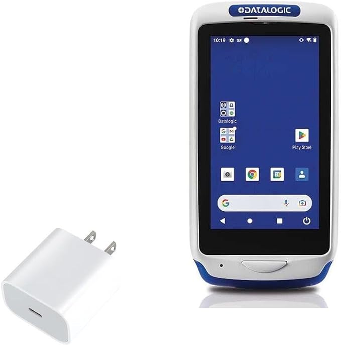 BoxWave Charger Compatible with Datalogic Joya Touch 22 - PD GAN miniCube (30W) 30W Tiny PD GAN Type-C Wall Charger - Winter White