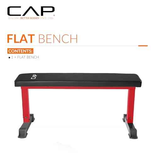 CAP Barbell Flat Weight Bench Color Series