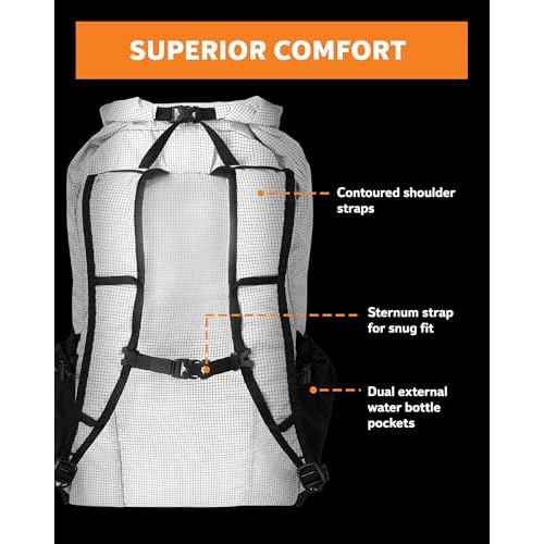 Mystery Ranch In & Out Packable Backpack ? Lightweight, Weatherproof & Foldable for Easy Travel ? White, 25L