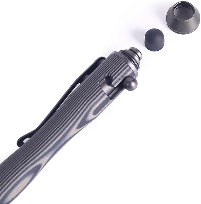 5.7'' G10 EDC Bolt Action Pen Touch Screen Stylus Model 5375-N | Refillable ballpoint ink G10 body with pocket clip ergonomic grip comes with a free refill