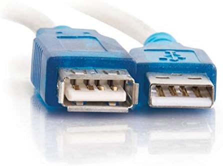 C2G 52107 USB A to A Long USB Extension Cable 6.56 Feet (2 Meters) Black (Pack of 2)