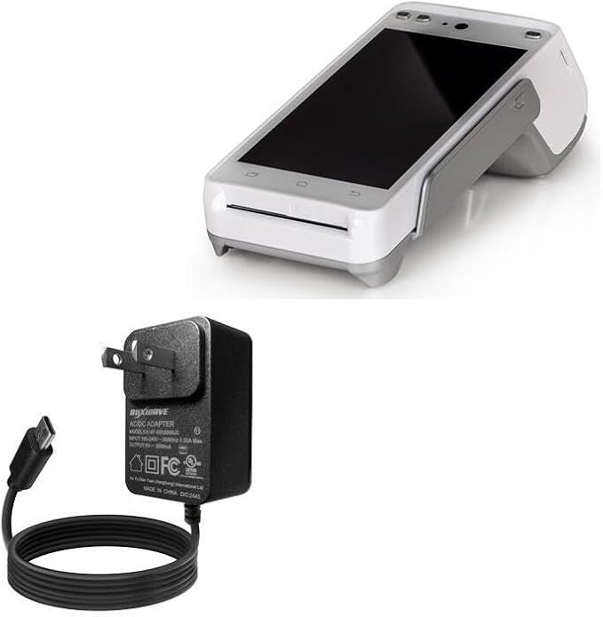 BoxWave Charger Compatible with Pax A930 - Wall Charger Direct (15W) Rapid Charge Your Device with Built-in 3ft Cable