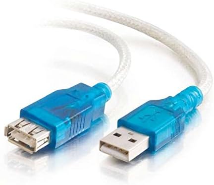 C2G 52107 USB A to A Long USB Extension Cable 6.56 Feet (2 Meters) Black (Pack of 2)