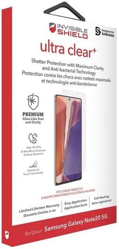 ZAGG - InvisibleShield® Ultra Clear+ Advanced Scratch &amp Shatter Screen Protector for Samsung Galaxy Note20 5G