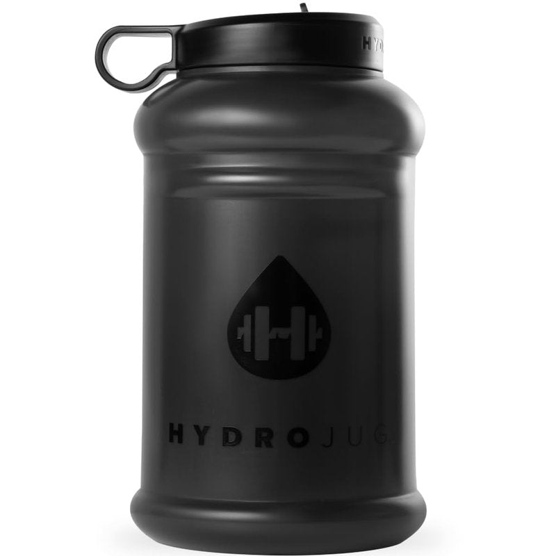 HydroJug Pro 73 oz Plastic Water Jug with Handle & Flip Straw, Black