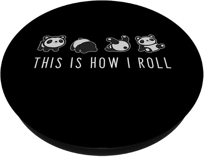 Cute Panda - This is How I Roll PopSockets Adhesive PopGrip