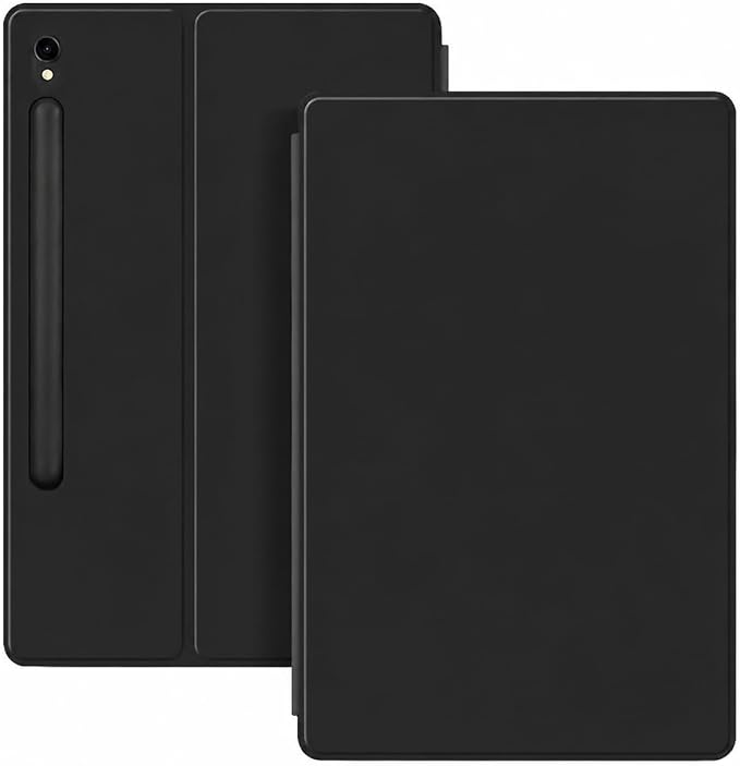 Magnetic Case for Galaxy Tab S10 Lite/Galaxy Tab S10 FE/Galaxy Tab S9 FE 10.9 Inch/Tab S9 11 2023 with S Pen Holder Ultra-Slim Lightweight Slim Magnetic Stand Case with Auto Sleep/Wake Black