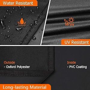 iCOVER Griddle Cover for Blackstone Rangetop Combo Griddles 600D Heavy Duty Waterproof Canvas, Fits Up to 68"