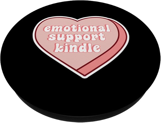 Emotional Support Kindle Pink Heart PopSockets PopGrip for MagSafe