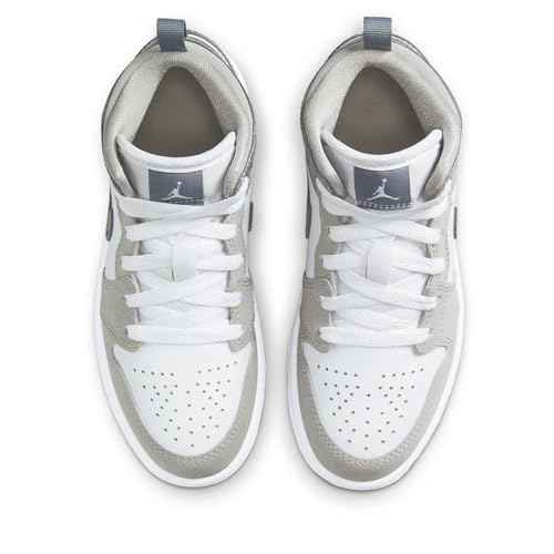 Jordan Little Kid's 1 Mid SE 'White/Cool Grey-Medium Grey' (HF3194 100) - 2y