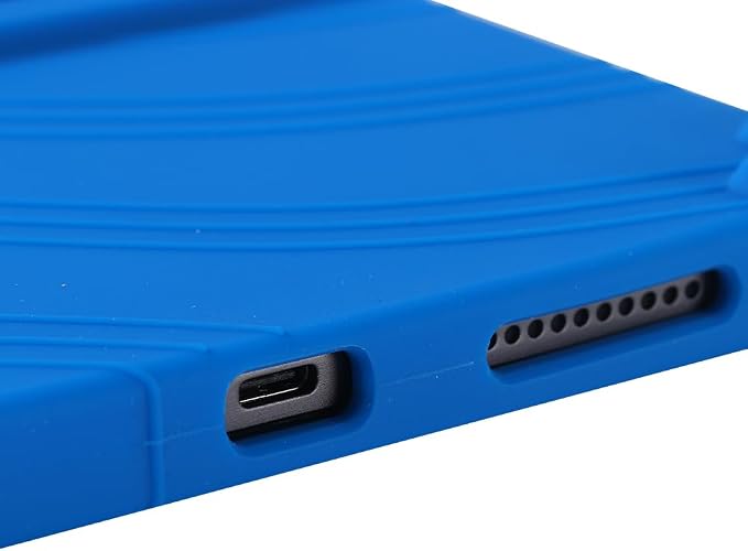 for Revvl Tab 2 Case (2025) Kids Soft Silicone Cover for Tmobile Revvl Tab 2 Tablet Case with Stand (Black)