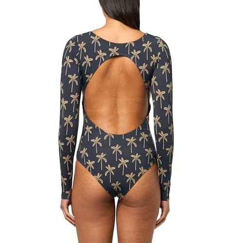 Body Glove Womens Long Sleeve Paddle One Piece Swimsuit with UPF 50+