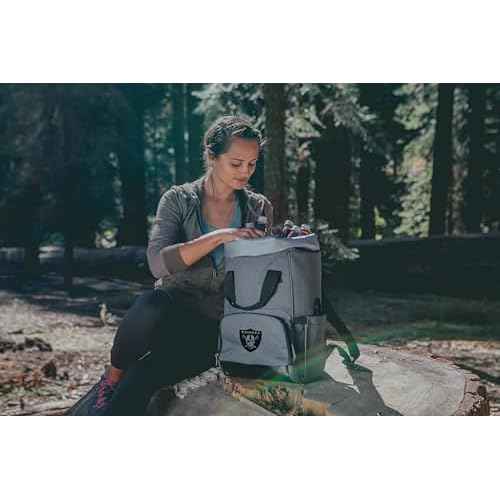 PICNIC TIME Gray Las Vegas Raiders Backpack