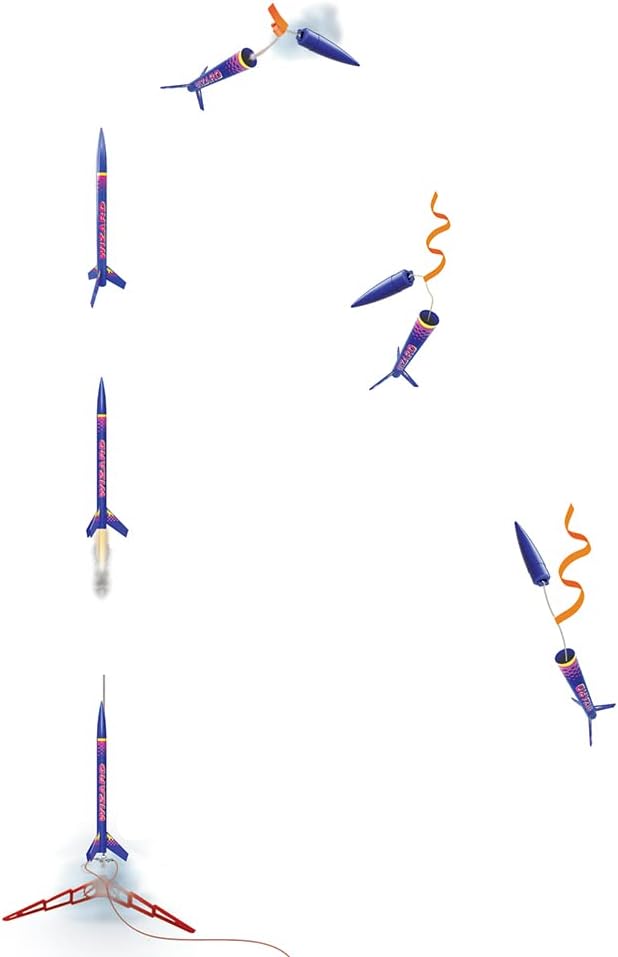 Estes 1754 Bulk Pack of 12 Wizard Rocket-Building Kits, Intermediate Flying-Rocket-Model Kits for Ages 10+, Classroom Science Experiments