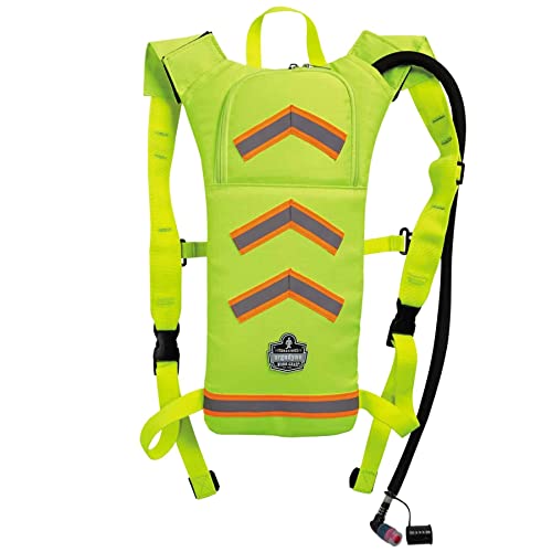 Ergodyne Chill-Its 5155HV High Visbility Low Profile Hydration Pack, 2 ltr, Lime