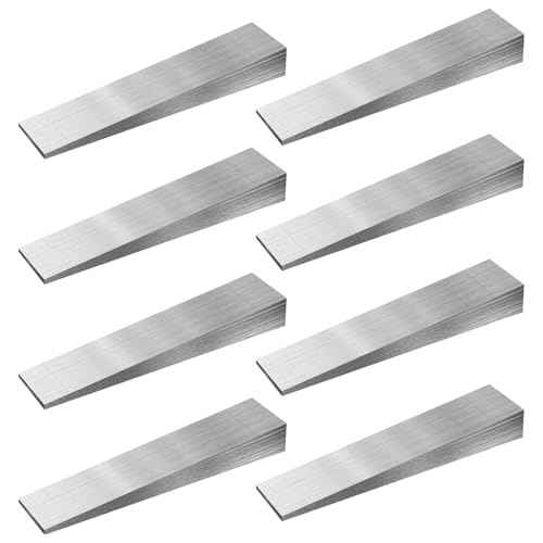 ZOFORTY 8 Pack 1/2 x 3/4 x 4 Inch Flange Wedge Steel Wedges