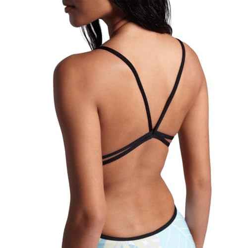 ARENA Womens Performance Women's Light Floral Lace Back Swimsuit