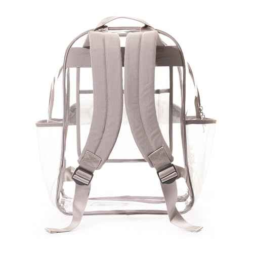 Baggallini Clear Backpack - Lightweight Large 11.5x 15.5x 6 Inch Clear Bag