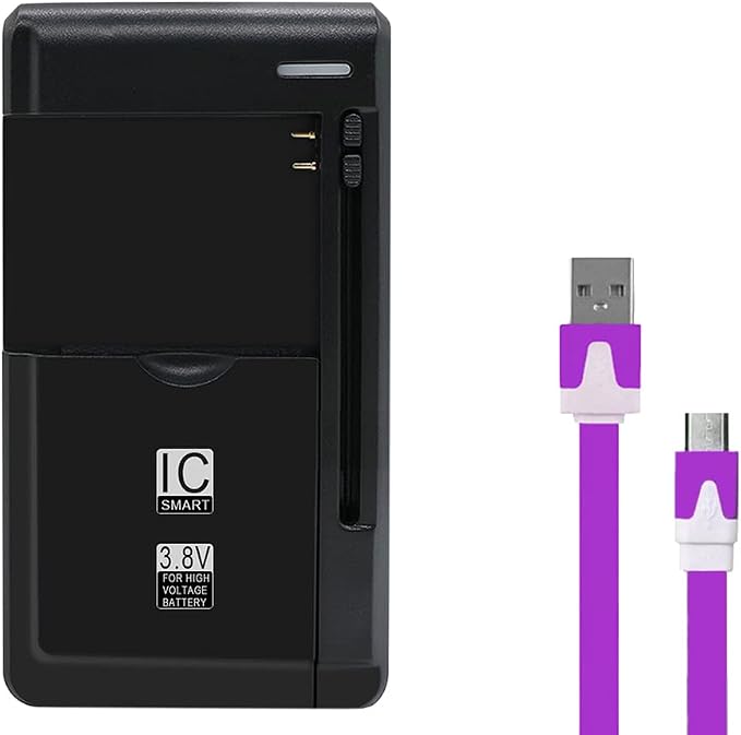Universal Multi Function Travel Dock Wall Home Rapid Battery Charger Adapter + Micro USB Data Charging Cable Cord 3ft Compatible with LG Optimus Zone 3 VS425PP Verizon Cellphone